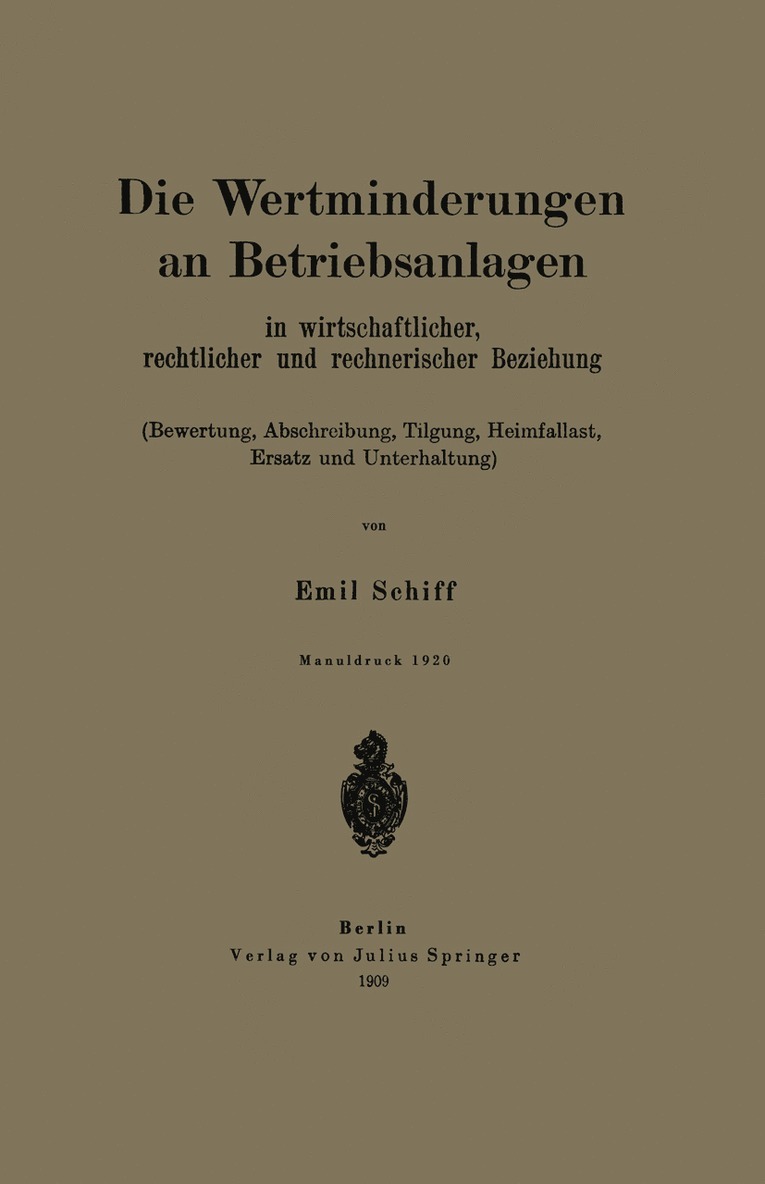 Die Wertminderungen an Betriebsanlagen