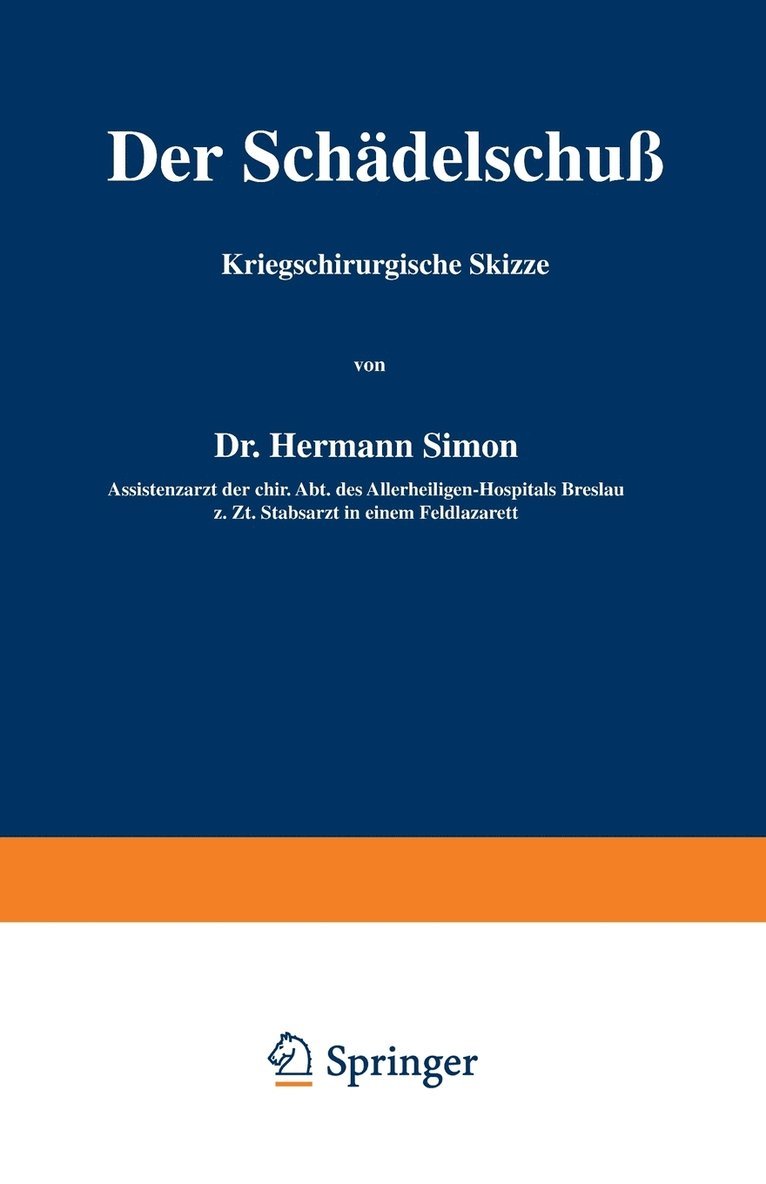 Hermann Simon - Der Schädelschuß, Häftad