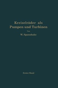 bokomslag Kreiselrder als Pumpen und Turbinen