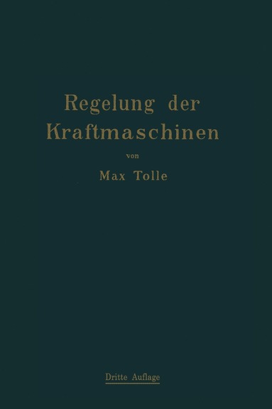 bokomslag Regelung der Kraftmaschinen