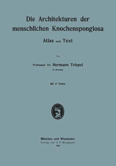 bokomslag Die Architekturen der menschlichen Knochenspongiosa
