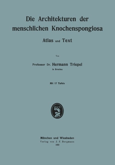 bokomslag Die Architekturen der menschlichen Knochenspongiosa