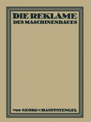 Die Reklame des Maschinenbaues 1