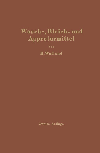 bokomslag Kenntnis der Wasch-, Bleich- und Appreturmittel