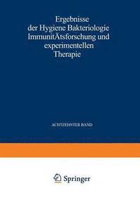 bokomslag Ergebnisse der Hygiene Bakteriologie Immunittsforschung und Experimentellen Therapie