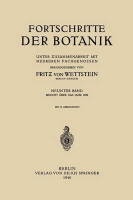 Fortschritte der Botanik 1