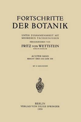 bokomslag Fortschritte der Botanik