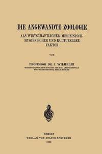 bokomslag Die Angewandte Zoologie