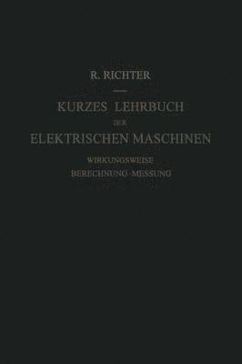 bokomslag Kurzes Lehrbuch der Elektrischen Maschinen