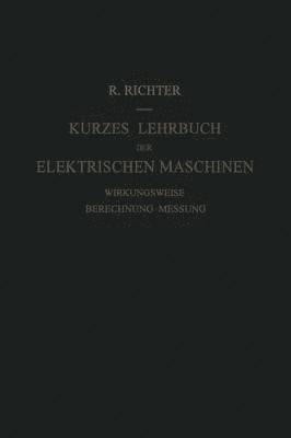 bokomslag Kurzes Lehrbuch der Elektrischen Maschinen