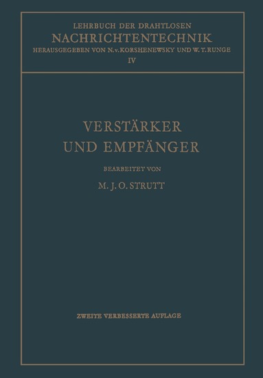 N. von Korshenewsky, W.T. Runge - Lehrbuch der Drahtlosen Nachrichtentechnik, Häftad