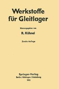 bokomslag Werkstoffe für Gleitlager