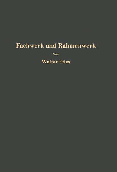 bokomslag Fachwerk und Rahmenwerk