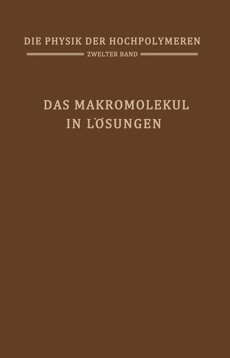 Das Makromolekl in Lsungen 1