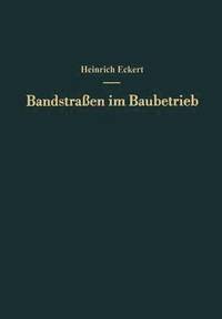 bokomslag Bandstraßen im Baubetrieb