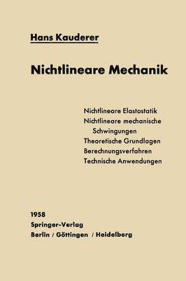 H. Kauderer - Nichtlineare Mechanik, Häftad