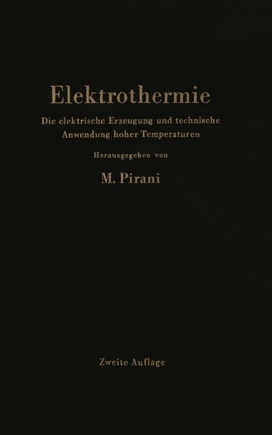 bokomslag Elektrothermie