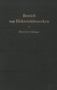 bokomslag Betrieb von Elektrizittswerken