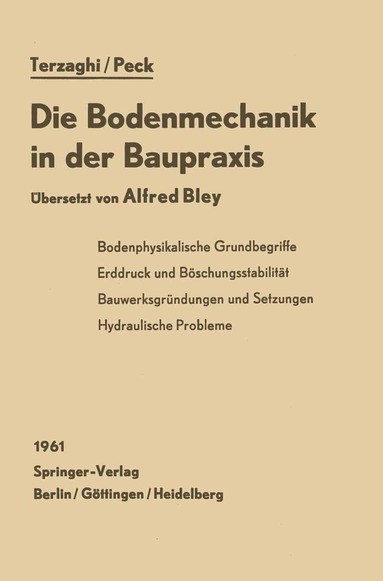 bokomslag Die Bodenmechanik in der Baupraxis