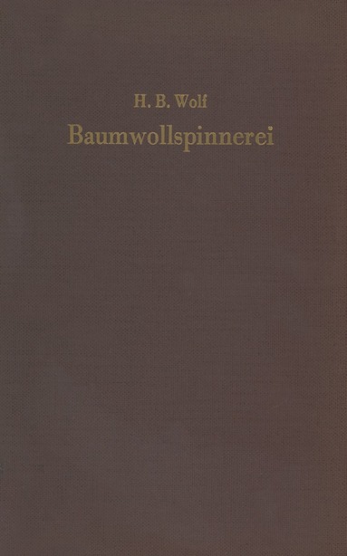 bokomslag Baumwollspinnerei