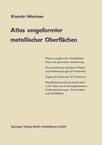 bokomslag Atlas umgeformter metallischer Oberflachen