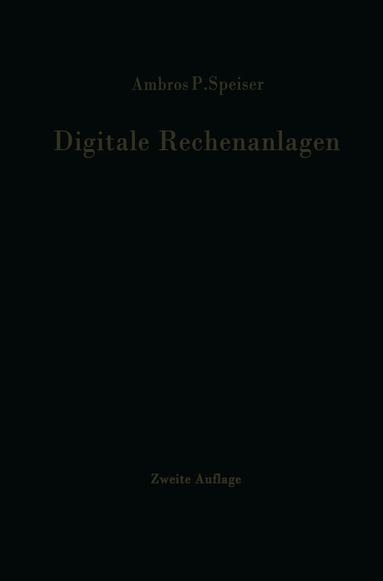 bokomslag Digitale Rechenanlagen