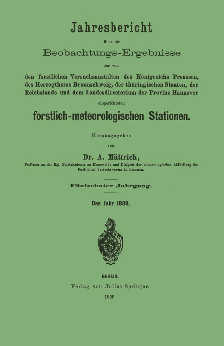 A. Müttrich, A. Muttrich - Jahresbericht über die Beobachtungs-Ergebnisse, Häftad