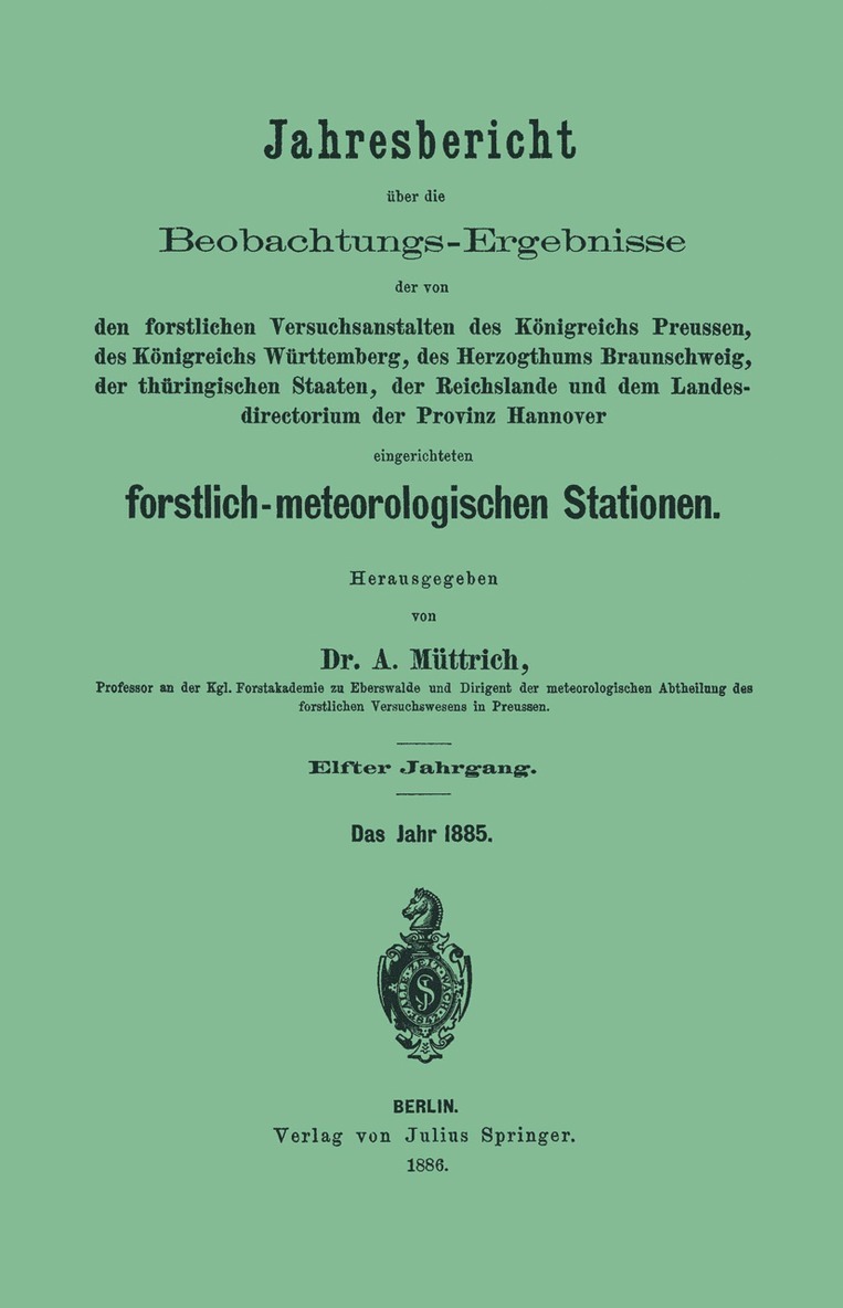 A. Müttrich, A. Muttrich - Jahresbericht über die Beobachtungs-Ergebnisse, Häftad