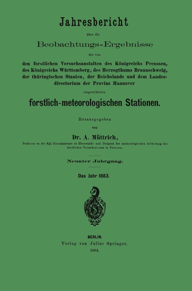 A. Müttrich, A. Muttrich - Jahresbericht über die Beobachtungs-Ergebnisse, Häftad