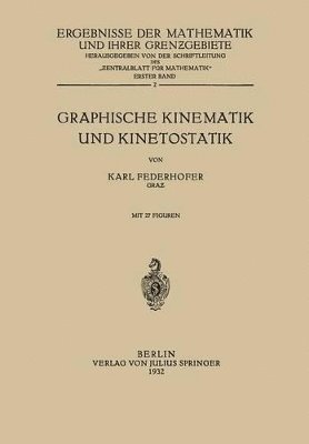 bokomslag Graphische Kinematik und Kinetostatik