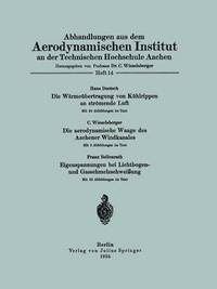 bokomslag Abhandlungen aus dem Aerodynamischen Institut an der Technischen Hochschule Aachen