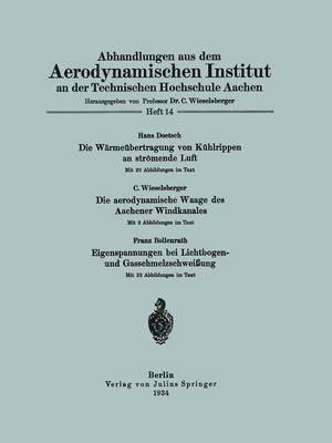 bokomslag Abhandlungen aus dem Aerodynamischen Institut an der Technischen Hochschule Aachen
