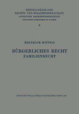 bokomslag Brgerliches Recht Familienrecht