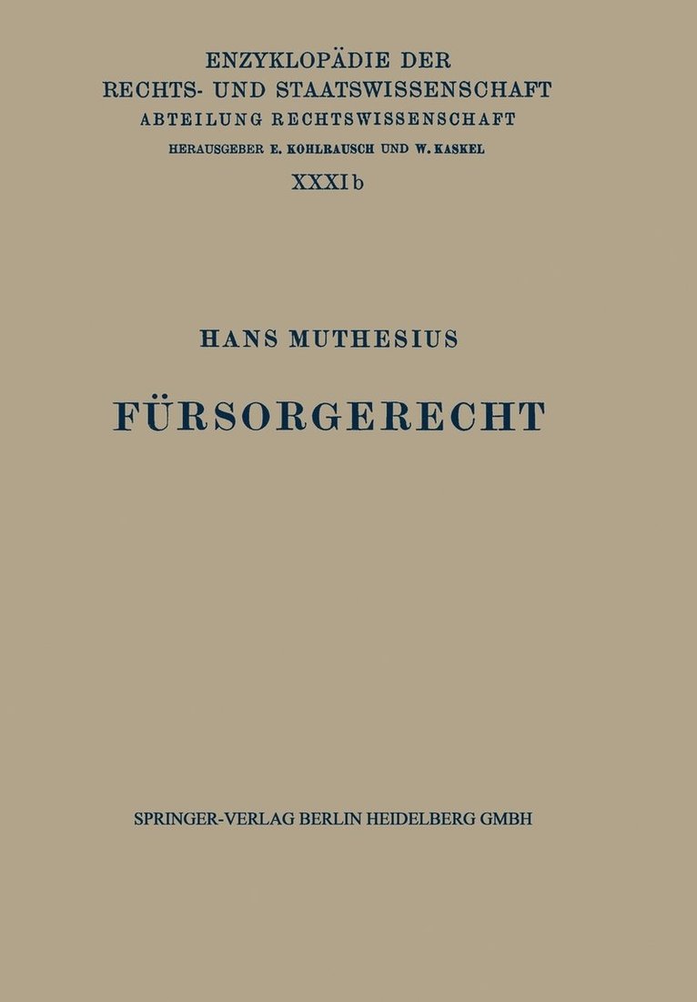 Frsorgerecht 1