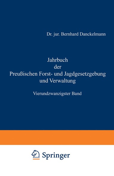 bokomslag Jahrbuch der Preuischen Forst- und Jagdgesetzgebung und Verwaltung