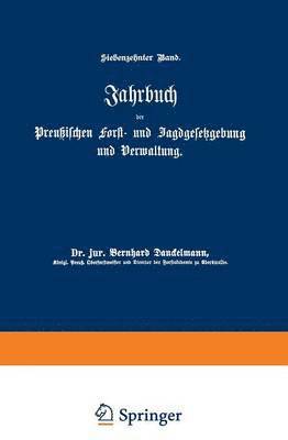 bokomslag Jahrbuch der Preußischen Forst- und Jagdgesetzgebung und Verwaltung
