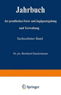 bokomslag Jahrbuch der preußischen Forst- und Jagdgesetzgebung und Verwaltung
