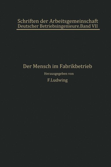 bokomslag Der Mensch im Fabrikbetrieb