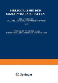 bokomslag Bibliographie der Sozialwissenschaften