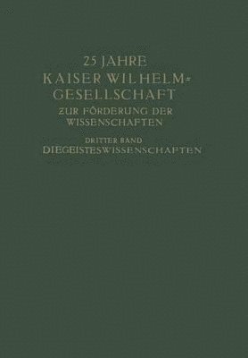 bokomslag 25 Jahre Kaiser Wilhelm-Gesellschaft