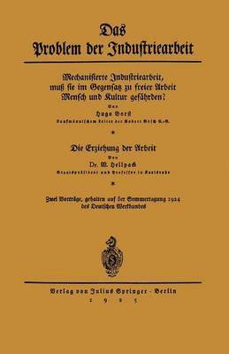 Das Problem der Industriearbeit