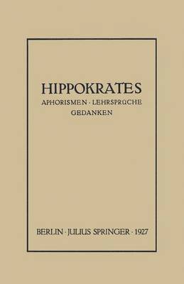 bokomslag Hippokrates