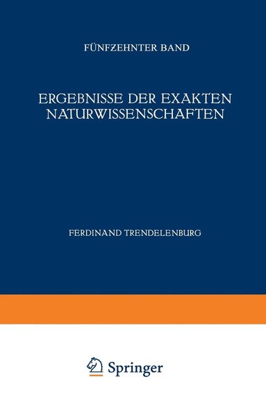 bokomslag Ergebnisse der Exakten Naturwissenschaften