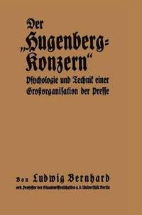bokomslag Der Hugenberg-Konzern