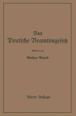 Das Deutsche Beamtengesetz (DBG) 1