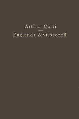 bokomslag Englands Zivilprozeß