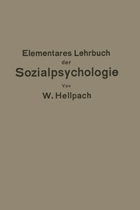 bokomslag Elementares Lehrbuch der Sozialpsychologie