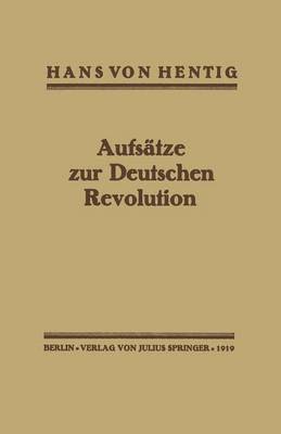 Aufstze zur Deutschen Revolution 1
