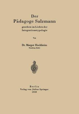 bokomslag Der Pdagoge Salzmann