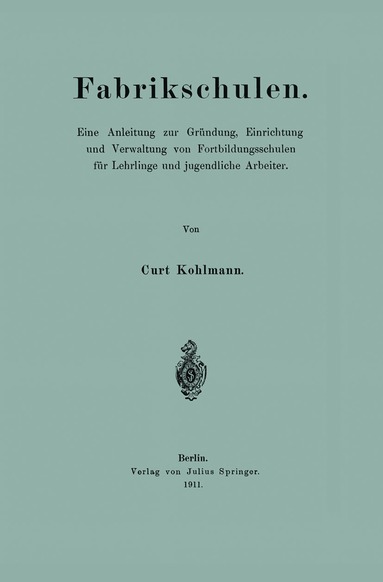 bokomslag Fabrikschulen
